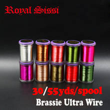 5spools/set 10must-have colors BRASSIE ULTRA WIRE fly tying metal wire diameter 0.2 &0.3mm Copper wire Midge Larvae body ribbing 2024 - buy cheap