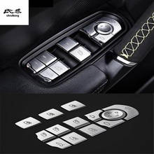 1lot car stickers ABS car window lift panel button decorative cover for Porsche Panamera Cayenne macan 2024 - купить недорого