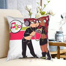 Octo Headphones Pillow Case Printed Home Soft Throw Pillow Octo Expansion Agent 8 Inkling Splatoon Splatoon 2 Splat Hero 2024 - buy cheap