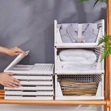 Foldable Drawer Storage Bin Detachable Bedroom Space Saving Cabinet Wardrobe Finishing Classification Organizer Sundries Shelf 2024 - buy cheap