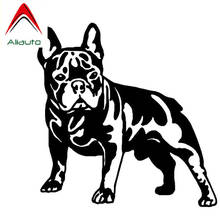 Aliauto-calcomanía de vinilo impermeable para coche, pegatina decorativa con diseño de perro Bulldog, para Hyundai Tucson Suzuki Sx4 Touran Prius,12cm x 12cm 2024 - compra barato