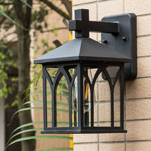 WOERFU Waterproof Wall Lamp Simple American Balcony Corridor Aisle Lighting E27 Retro Outdoor Wall Lamp 2024 - buy cheap