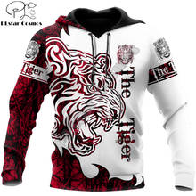 The Tiger Red Tattoo 3D All Over Printed Unisex Deluxe Hoodie Men Sweatshirt Zip Pullover Casual Jacket Tracksuits DW0283 2024 - buy cheap