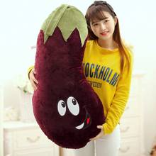 50cm  new style cartoon plush Eggplant pillow plush toys cloth doll vegetable birthday gift for children kids toys baby toys 2024 - buy cheap