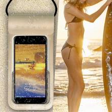 2022 6Inch Floating Airbag Swimming Bag Waterproof Mobile Phone Pouch Cell Phone Case For Swim Diving Surfing Beach Use 2024 - buy cheap