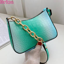 Driga-Mini bolsos de hombro con degradado para mujer, carteras femeninas a la moda, con textura Simple cuadrada, bolso informal de cuero Pu, 2021 2024 - compra barato