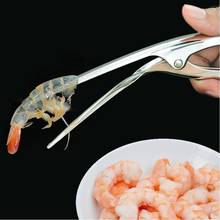 Dispositivo portátil para pelar camarones, desgranador de pelador de Gambas de acero inoxidable, mango ergonómico, utensilios de cocina creativos para acampar 2024 - compra barato