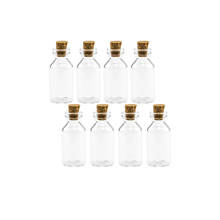 Frascos pequeños de vidrio con tapa de madera, frascos pequeños de 18x40x7mm, 5ml, Mini frascos de vidrio vacíos, 100 unids/lote, Envío Gratis 2024 - compra barato