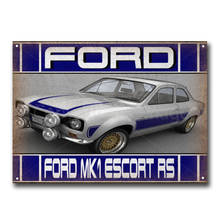 Ford Mk1 Escort Rs Classic Car Auto Vintage Retro Tin Sign Metal Sign Metal Poster Metal Decor Wall Sign 2024 - buy cheap