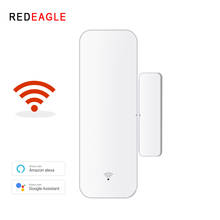 Resgatar tuya smart life-sensor de porta e janela, sem fio, wi-fi, detecta se a porta está aberta, notificação de alerta de segurança no aplicativo 2024 - compre barato