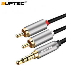 Suptec RCA Cable 3.5mm Jack to 2 RCA Aux Cable 3.5 mm to 2RCA Adapter Splitter Audio Cable for TV Box Home Theater Speaker Wire 2024 - buy cheap