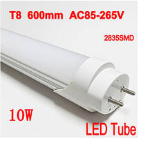 Luz de led t8 10w 600mm, alta qualidade de 1000lm com chip ce e rohs, 2 anos de garantia 2024 - compre barato