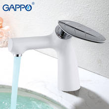 GAPPO смеситель для раковины, смеситель для раковины в ванной комнате, латунный Смеситель для раковины, установленный на палубе, с одним отверстием torneira d 2024 - купить недорого