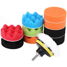 12Pcs 3 Inch Car Sponge Buffing Polishing Pad Kit for Car Polisher with Drill Adapter 2024 - buy cheap
