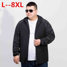 Plus size 10xl 8xl 6xl New Spring jacket men brand clothing fashion hoodie jacket coat male top quality casual outwear for men 2024 - buy cheap