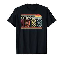 50Th Birthday Gift T Shirt. Classic, Vintage 1969 Shirt. Brand  New Fashion Man Cotton Men's Slim Clothing Cartoon T Shirts 2024 - buy cheap