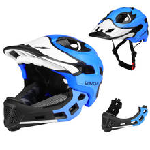 Lixada capacete de bicicleta ultraleve destacável fullface ciclismo capacete crianças esportes segurança capacete para ciclismo skate patinação 2024 - compre barato