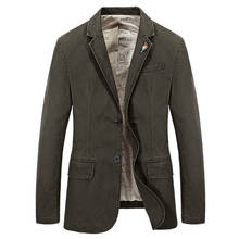 Brand Blazer Jacket Coat Cotton Jaqueta masculina Fashion Jacket Men Casaco Masculino suits jacket Plus Size S-4XL 2024 - buy cheap