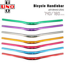 UNO Aluminum Alloy MTB bike Handlebar caliber 31.8*780/740mm Polishing Bicycle Handle Bar Bicycle Accessories 2024 - buy cheap