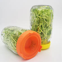 86mm Wide Mouth Jar Screen Sprouting Strainer Lid Kit Growing Bean Broccoli Alfalfa Sprouts Indoor Sprouting CapHousehold Gadget 2024 - buy cheap