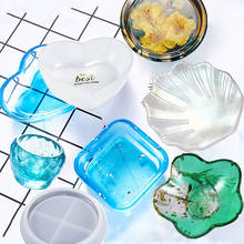 SNASAN small plate Resin Silicone Mould Jewelry Making DIY mould tool UV epoxy resin storage dish box Ornaments 2024 - buy cheap