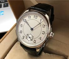 GEERVO-reloj mecánico para hombre, pulsera de mano con esfera blanca de 44mm, estilo asiático, 17 joyas, 178a, venta al por mayor, 6498 2024 - compra barato