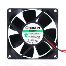 Ventilador de refrigeración duradero y silencioso para Sunon KDE1208PTV3 8025 DC 9V 12V 0,80 W, 2 cables 2024 - compra barato