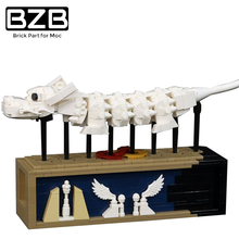 Bzb moc 26756 idade geológica pré-histórico dinossauro osso bloco de construção modelo módulo espécime dinossauro tijolo crianças brinquedos diy presentes 2024 - compre barato