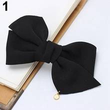 Women Big Solid Cloth Bow Hair Clip Hairpin Hair Accessories Wedding Hair Jewelry 2024 - buy cheap