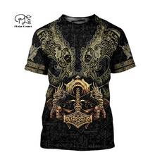 PLstar Cosmos Warriors Vikings Tattoo Symbol Fashion 3D Printed Summer Short Sleeves T-shirts funny Cosplay Halloween t shirts 2024 - buy cheap