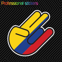 Colombian Shocker Sticker Die Cut Decal Self Adhesive Vinyl Colombia COL CO Stickers for Motos, Cars, Laptops, Phone 2024 - buy cheap