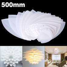 1pc DIY Lotus Chandelier Lampshade Jigsaw Chandelier Light Shade Home Cafe Bar Decorations 50*26.5 cm 2024 - buy cheap