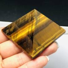 50-55mm Natural Tiger Eyes Crystal Pyramid Polished Healing Pyramid reiki minerals Quartz Crystals Stone for Sale 2024 - buy cheap