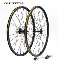 Silverock mini roda de bicicleta em liga metálica, 20 ", 451, 406, rodas com pinça de 100mm, 74m, 130mm, 135mm, dobrável, bicicleta reclinada 2024 - compre barato