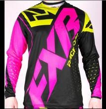 2022 FXR MTB MotoCross Jersey MX BMX Off-Road Motorcycle Racing Long Sleeve T-shirt for Yamaha Moto GP Racing Wear Black Jersey 2024 - buy cheap