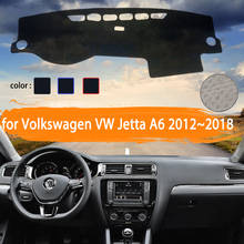 Capa para painel de carro, capa para volkswagen vw jetta 6 a6 mk6 2012 ~ 2018 5c6, proteção contra o sol, à prova de luz, 2013 2024 - compre barato