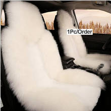 Keep warm in winter car seat cover wool шерсть Sheepskin for mercedes w204 w211 w210 w124 w212 w202 w245 w163 2024 - buy cheap