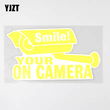 YJZT 16,4 CM × 9,2 CM ¡sonrisa divertida! Your on Camera-pegatina de PVC para coche, 12C-0048 2024 - compra barato