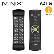 MINIX NEO A2 Lite Backlight Wireless Fly Air Mouse 2.4GHz Gyroscope Smart Remote Control with Keyboard For Android TV Box PC 2024 - buy cheap