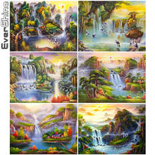 Evershine 5D Diamond Painting Scenery Cross Stitch Diamond Mosaic Mountain Full Square Round Waterfall Rhinestone Picture Gift 2024 - buy cheap