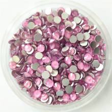 Mocha luz rosa cristal strass diamante 3d glitter decoração da arte do prego beleza vidro strass arte do prego decoração vestuário 2024 - compre barato