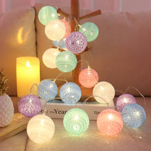 3M LED Cotton Ball Light String Outdoor Garland Light Holiday Wedding Christmas Party Bedroom Fairy Lights Decoration 2024 - buy cheap