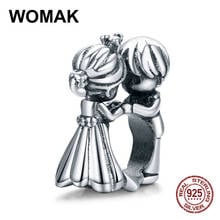 WOMAK-pulsera de plata de ley 925 para mujer, accesorio de joyería fina, abalorio retro original, privacidad de la infancia 2024 - compra barato