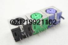 PS/2 6P Mini Plug DIN Tomada Fêmea PCB Rato Teclado Roxo 10PCS 2024 - compre barato