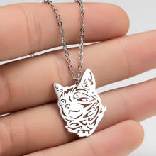 Collares de gato con estampado de leopardo para mujer y hombre, joyería de Animal de moda, gargantilla de acero inoxidable, regalos para amantes de las mascotas 2024 - compra barato