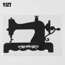 Yjzt 16.1cm × 10.3cm estilo antigo máquina de costura decalque vinil etiqueta do carro preto/prata 8a-1184 2024 - compre barato