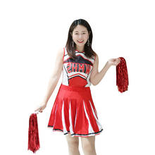 Cheerleaders Uniform Tank top Petticoat Pom School Girl Cosplay  Sailor Skirt  College High School Fancy Dress 2024 - buy cheap