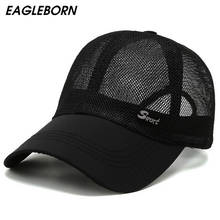 2022 Mesh Cap Men Women Baseball Cap Mesh Snapback Cap Baseball Hat Dad Hats Summer Shade Baseball Hat Mens Hats and Caps mesh 2024 - buy cheap