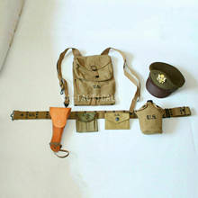 WWII WW2 US Army Officer Gear 1928 Haversack 1911 Holster Hatknapsack COMBINATION EQUIPMENT COLLECTION MILITARY WAR REENACTMENTS 2024 - buy cheap
