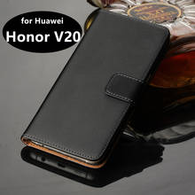Premium Leather Case Flip Cover for Huawei V20 Luxury Wallet case For Huawei Honor V20 View 20 holster phone shell GG 2024 - buy cheap